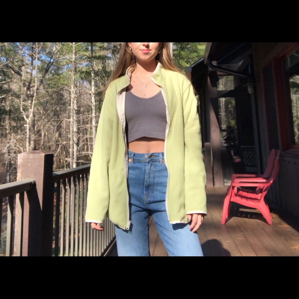 green jacket